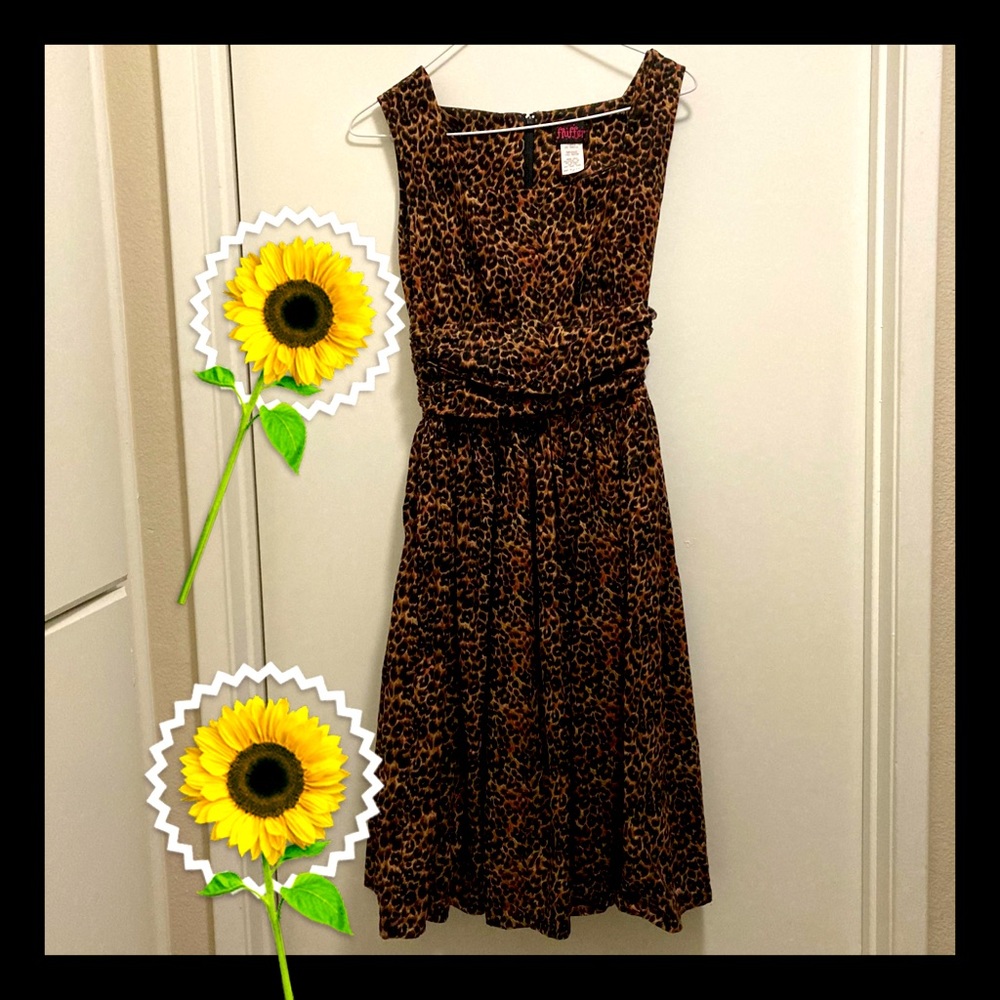 Fluffer leopard print Rockabilly Dress